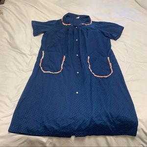 Vintage Blue Peter Pan Collar Dress
